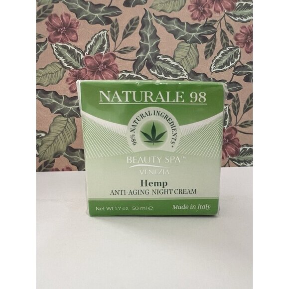 Venezia Hemp Anti Aging Night Cream Moisturizing Daily Lotion 1.7oz Italy - Picture 2 of 5